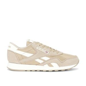 Reebok Classic Nylon Sneaker Size 9.5 in Beige/White